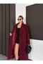 Long Buttoned Belted Lined Cashmere Coat - 8