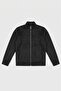Basic Slim Fit Seasonal Stand Collar Suede Jacket - 3