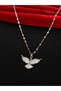 316L Steel Silver Color Phoenix Zircon Stone Pendant