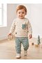 Baby Boy Bear Patterned Tracksuit Set - 3