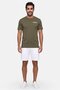 Men Sportswear Fit Short Sleeve Outdoor T-Shirt, Olive - 2