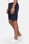 Men Solid Basic Shorts, Navy Blue - 3