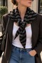 Striped Triangle Shawl 145X55Cm