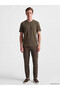 Vizyon New Season Brown Crew Neck Dry Touch Men's T-Shirt - 3