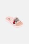 Mickey And Friends Kids Girl Minnie Mouse Slip On Slides, LIght Pink