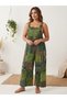 Unisex Indian Ethnic Patterned Jumpsuit with Pocket Detail - 2