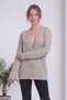 Women's Cardigan V-Neck Hair Knit Patterned Buttoned Knitwear Stone, Burgundy, Gray, Camel, Yellow, Bitter Coffee - 6