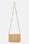 Women Brand Logo Cross Body Bag With Wallet, Beige - 4