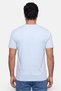 Men Crew Neck Short Sleeve Solid T-Shirt, Blue - 4