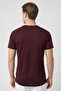 Men Fitted Short Sleeve Training T-Shirt, Maroon - 4