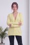 Women's Cardigan V-Neck Hair Knit Patterned Buttoned Knitwear Stone, Burgundy, Gray, Camel, Yellow, Bitter Coffee - 3