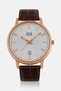 Men ES8922G1RSO Leather Analog Watch 42 mm, Brown