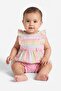 Toddlers Girl 2 Pcs Stripe Dress With Shorts Set, Multicolor