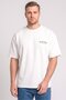 Men Crew Neck Short Sleeve Embroidered Logo T-Shirt, White