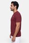 Men Sportwear Fit Short Sleeve Training T-Shirt, Maroon - 3