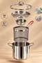 Frita Stainless Steel Frying Pan with Basket and Glass Lid - 2