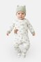 Toddlers Boy 2 Pcs Graphic Print Romper With Beanie, Multicolor