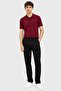 Men Slim Fit Plain Chino Pants, Black - 2