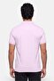 Men Regular Fit Embroidered Logo Short Sleeve Polo Shirt, Lilac - 4
