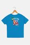 Kids Boy Short Sleeve Graphic Print T-Shirt, Blue - 3