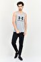 Men Loose Fit Sleeveless Training Vests, Grey - 4