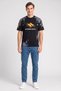 Zoox Men Crew Neck Short Sleeve Graphic Print T-Shirt, Black - 2