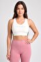 Women Padded Sports Bra, White