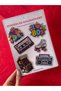 80S Retro Holographic Sticker Set 6 Pieces Die Cut Retro Agenda Laptop Phone Sticker