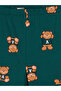 Özmarka New Season Green Elastic Waist Patterned Women's Jogger Pajama Bottoms - 4