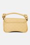 Women Brand Logo Cross Body Bag With Coin Purse, Beige - 3