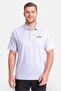 Men Loose Fit Short Sleeve Golf Polo Shirt, Light Blue