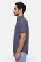 Men Regular Fit Micro Stripe Short Sleeve Casual Shirt, Navy - 3