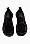 Charis Black Suede Lace-Up Thick Sole Women's Loafer - 5