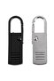 Silver Black Zipper Puller Spares - 2pcs