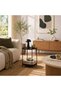 Black Round Side Table Ø42x52cm - 3