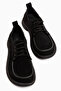 Charis Black Suede Lace-Up Thick Sole Women's Loafer - 4