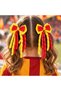 Yellow Red Buckle 2 Fan Buckles