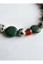Dalmatian Jasper, Carnelian, and Howlite Natural Stone Necklace - 3