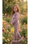 Girl's Winter Tracksuit Set Sweatshirt Bottoms Cotton Three-Thread Ribbed 3-4-5-6-7 Years Old (Please Choose One Size Larger) - 5