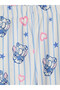Özmarka New Season Blue Printed Girls' Pajama Set - 8