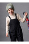 Vizyon New Season Anthracite Adjustable Strap Boys' Raincoat Salopet - 2