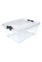 Transparent Plastic Storage Box with Lid 20L