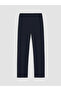 Ozmarka New Season Navy Blue Standard Fit Men's Pajama Bottoms - 5