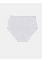 Özmarka New Season Blue High Waist Classic Panties 3-Piece Set - 5