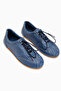 Berry Genuine Leather Blue Lace-Up Casual Women's Shoes - 3