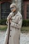 Rain Long Trench Coat Beige - 2