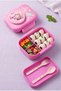 3-Compartment Leak-Proof Children's Lunch Box - Food Container with Sauce Compartment - Children's Lunch Box - Nut Compartment Lunch Box Princess - 4