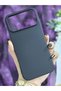 حافظة هاتف من السيليكون الصلب باللون الأسود المخملي متوافقة مع هاتف iPhone 18 PRO MAX