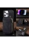 Apple iPhone 18 Pro Compatible Black Gray Color Leather with Self-Wallet and Card Holder Magsafe