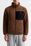 Men's Zippered Thick Fleece Jacket with Pocket Detail in Full Size - 3